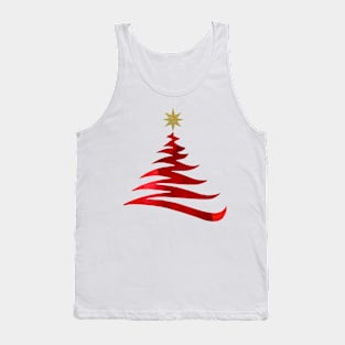 Red Christmas Tree Tank Top